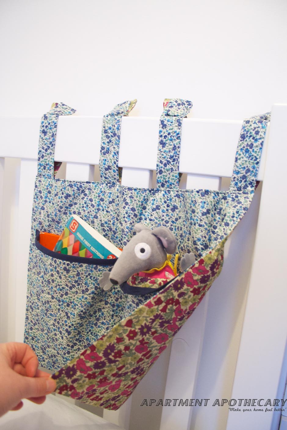 _MG_7263 Liberty print cot tidy
