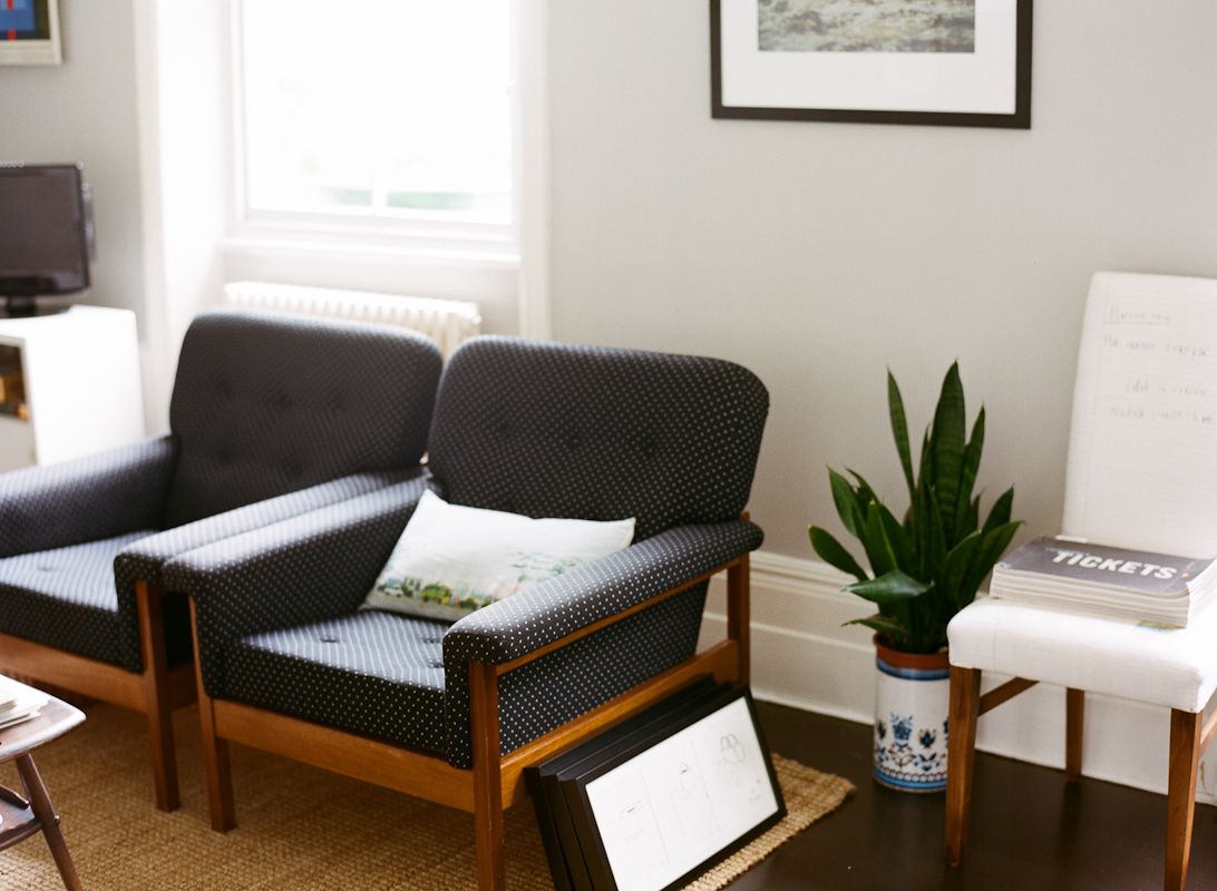 Lisa Levis (nee Stickley) sitting room armchairs Lisa Levis (nee Stickley) interior design retro armchairs