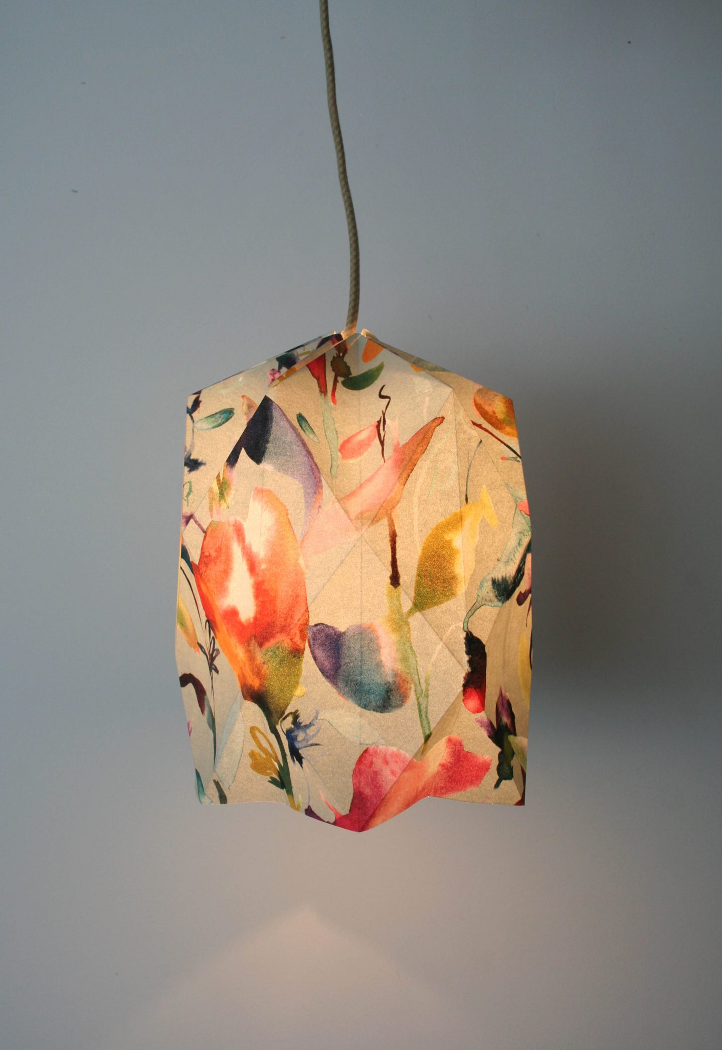 DIY origami lampshade Apartment Apothecary