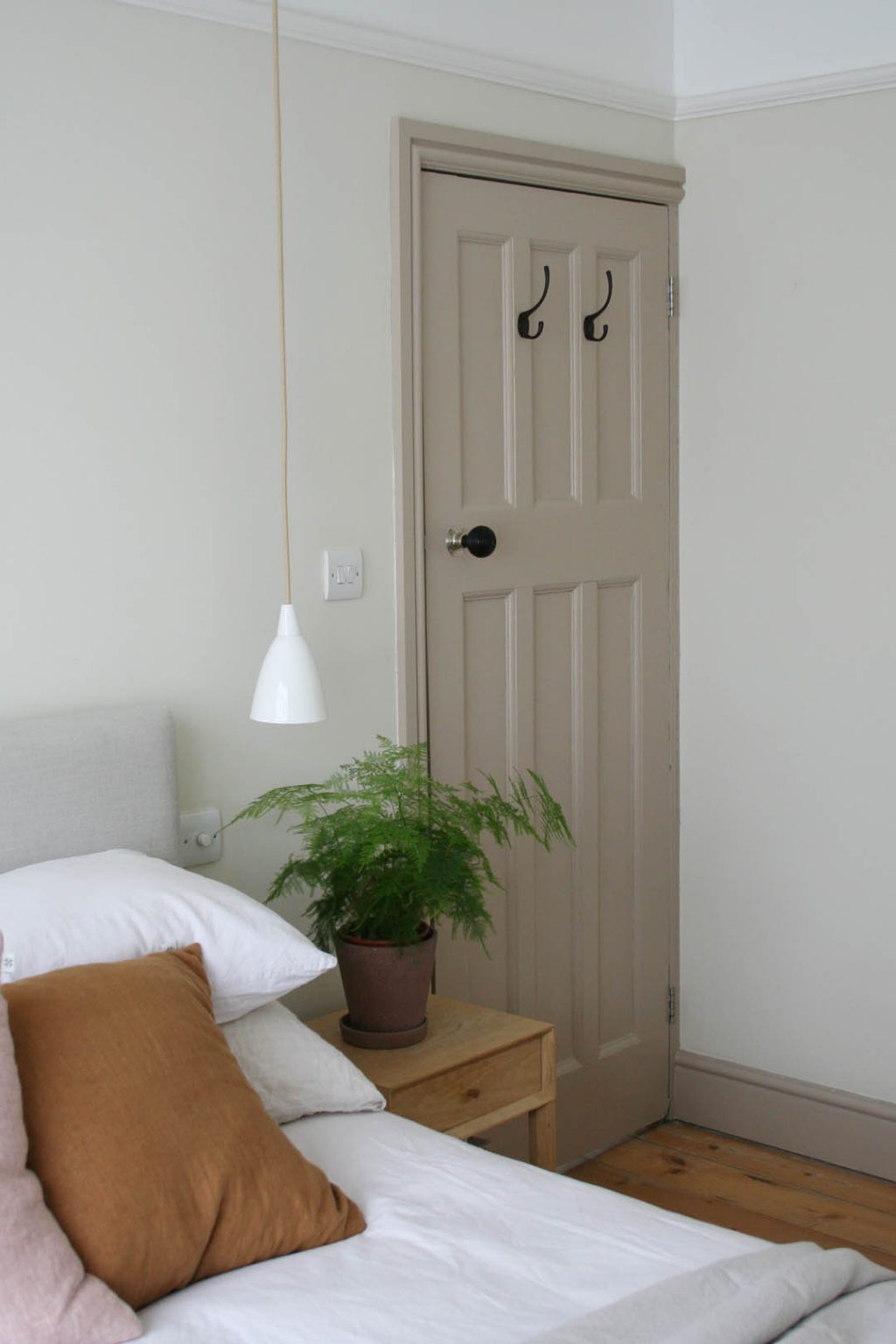 School House White walls and Jitney door Apartment Apothecary